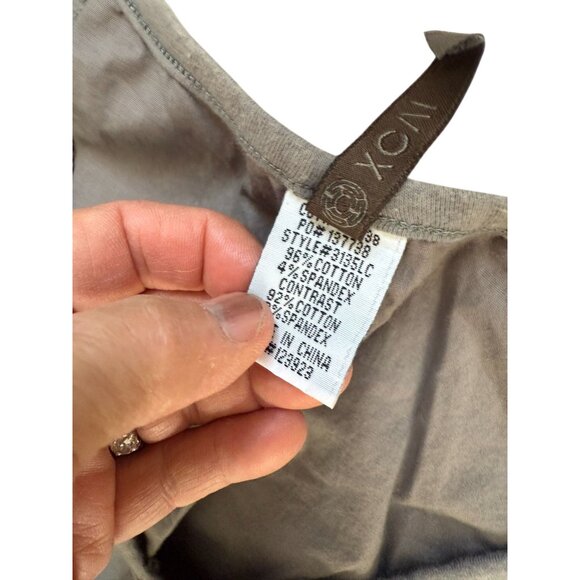 Xcvi Wearables Mini Tank Dress Ruched Sleeveless Weekend Wear Women's Gray XL - Picture 3 of 7